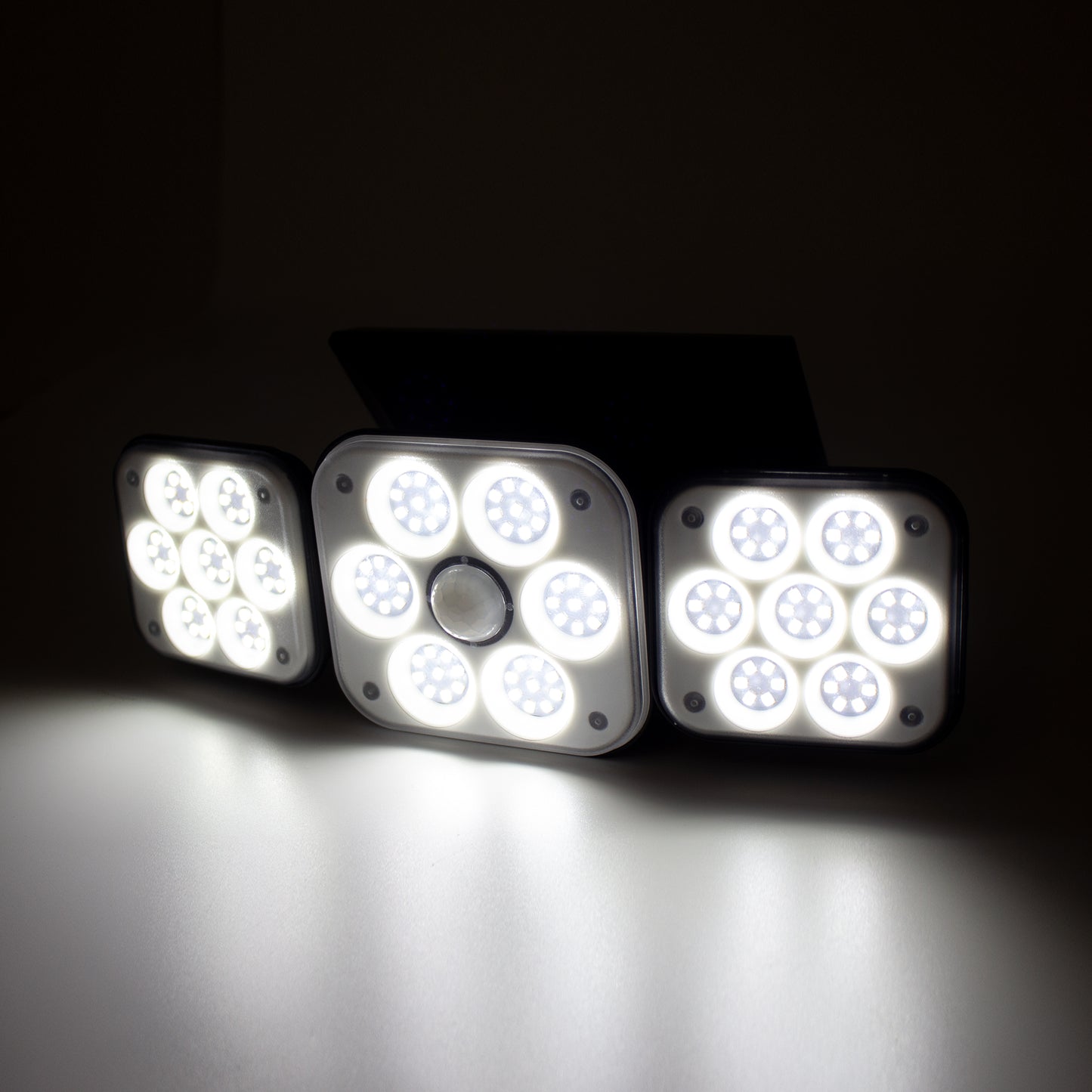SOLMIRA® Luz Solar LED Exterior de Pared, Aplique de 138 LEDs, Iluminación 270°, 3 Modos, Certificado CE y RoHS
