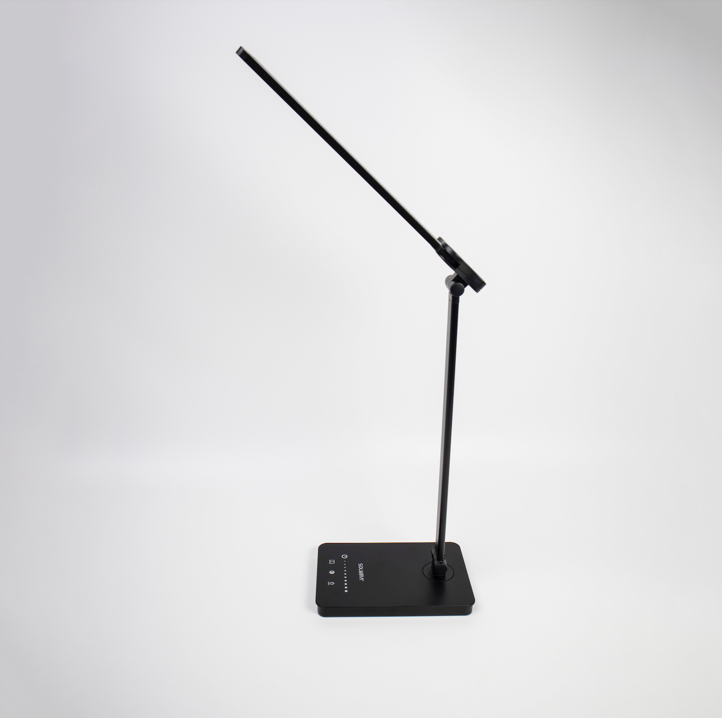 SOLMIRA® Lámpara de Escritorio Doble Negra con Carga USB, 76 LEDs, Certificado CE y RoHS