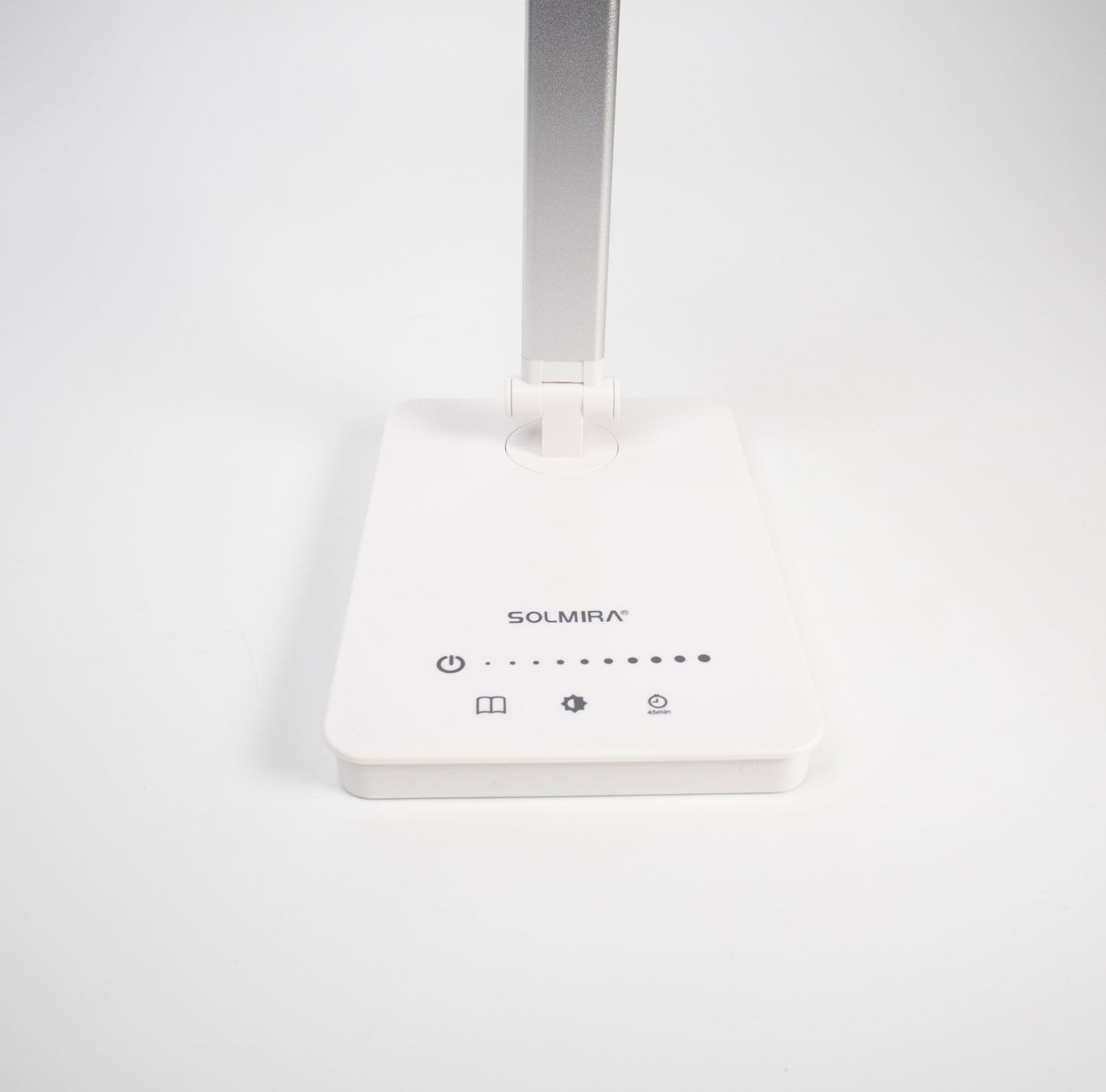 SOLMIRA® Lámpara de Escritorio Doble Blanca con Carga USB, 76 LEDs, Certificado CE y RoHS