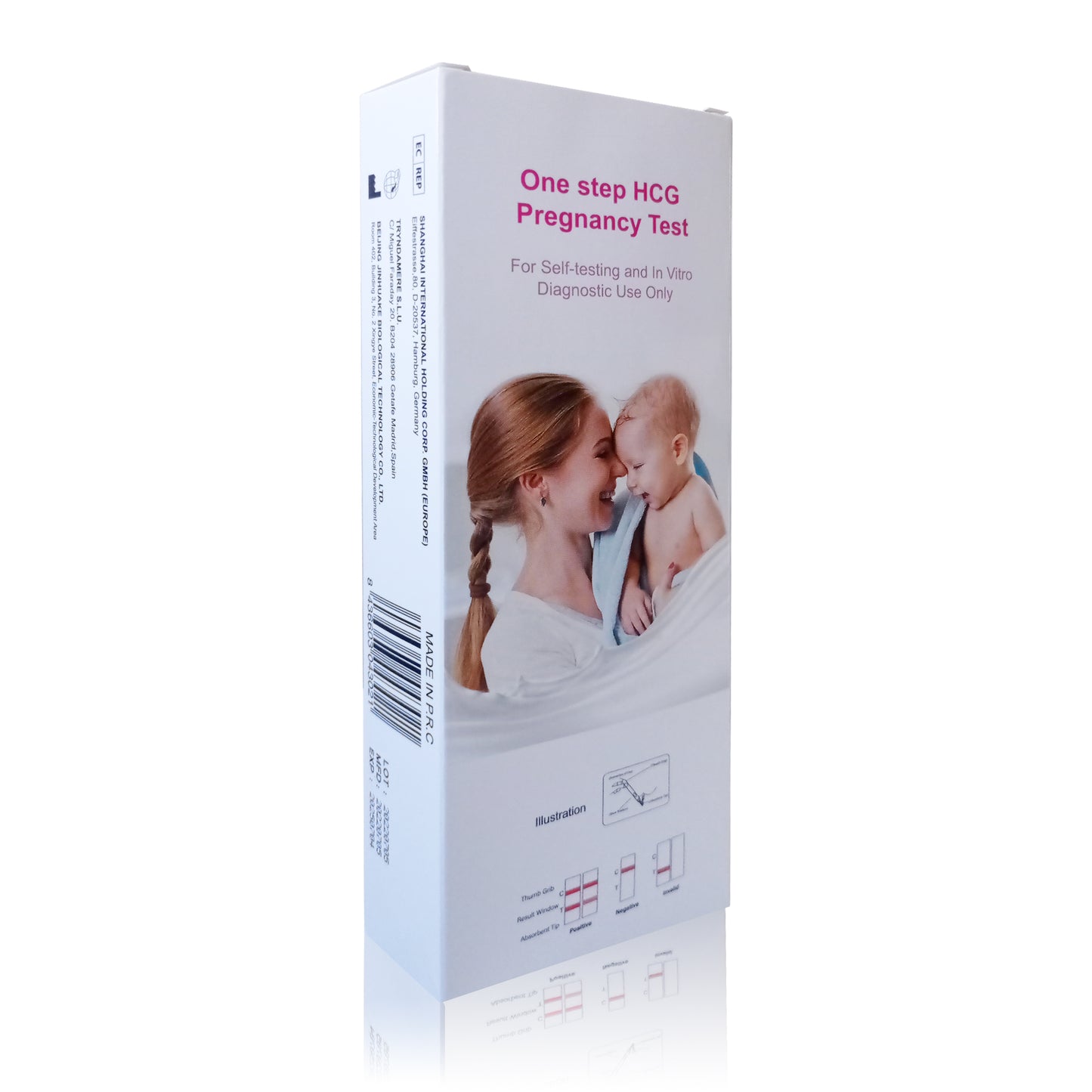 SOLMIRA® Test de Embarazo, 5 Unidades, Detección Temprana, Prueba HCG, CE 0123